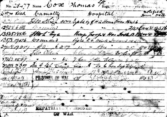 cox service record