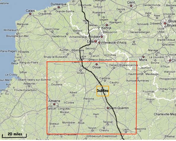 Hindenberg Line in March 1918