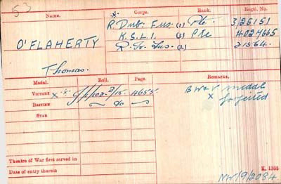 O'Flaherty medals forfeited